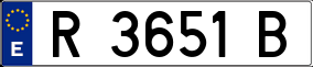 Trailer License Plate
